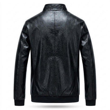 Gentleman Code - Vutod | Gefüttert Gerippt Lederjacke Herren