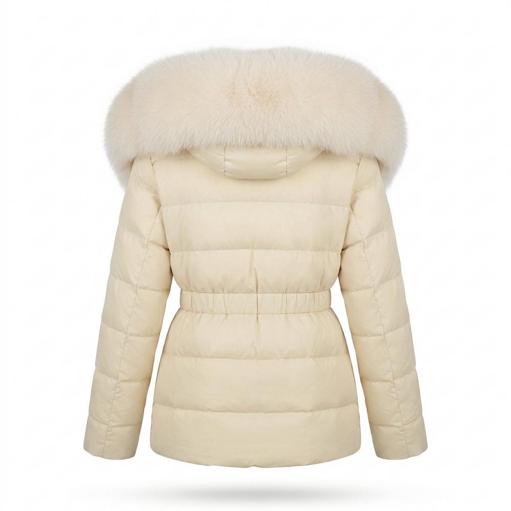 Nobleman Code - Nerok | Pelzbesetzt Gesteppt Jacke Damen