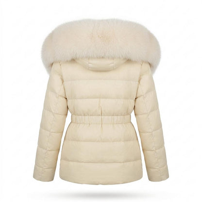 Nobleman Code - Nerok | Pelzbesetzt Gesteppt Jacke Damen