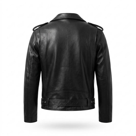 Nobleman Code - Maziv | Asymmetrisch Gegürtet Lederjacke Herren
