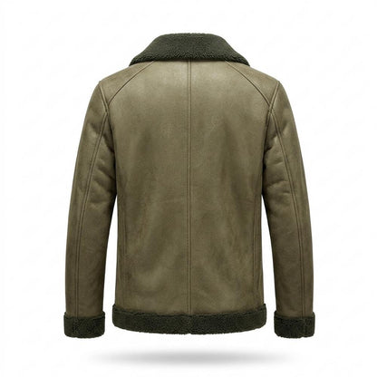 Gentleman Code - Aivon | Gefüttert Geknöpft Wildleder-Jacke Herren