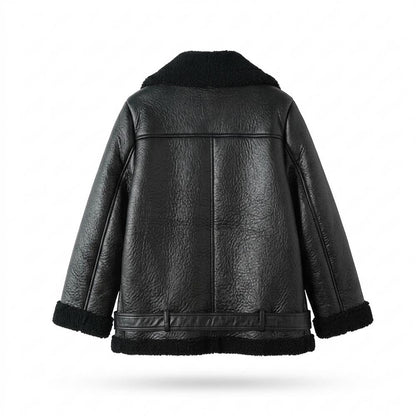 Nobleman Code - Yalin | Gefüttert Asymmetrisch Lederjacke Damen