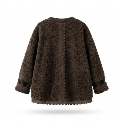 Gentleman Code - Lubok | Strukturiert Kragenlos Jacke Damen