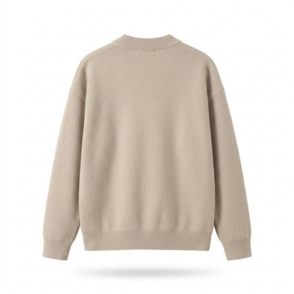 Gentleman Code - Rumal | Strukturiert Kragenlos Cardigan Herren