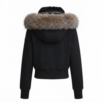 Nobleman Code - Eibov | Fellbesetzt Kurzgeschnitten Jacke Damen