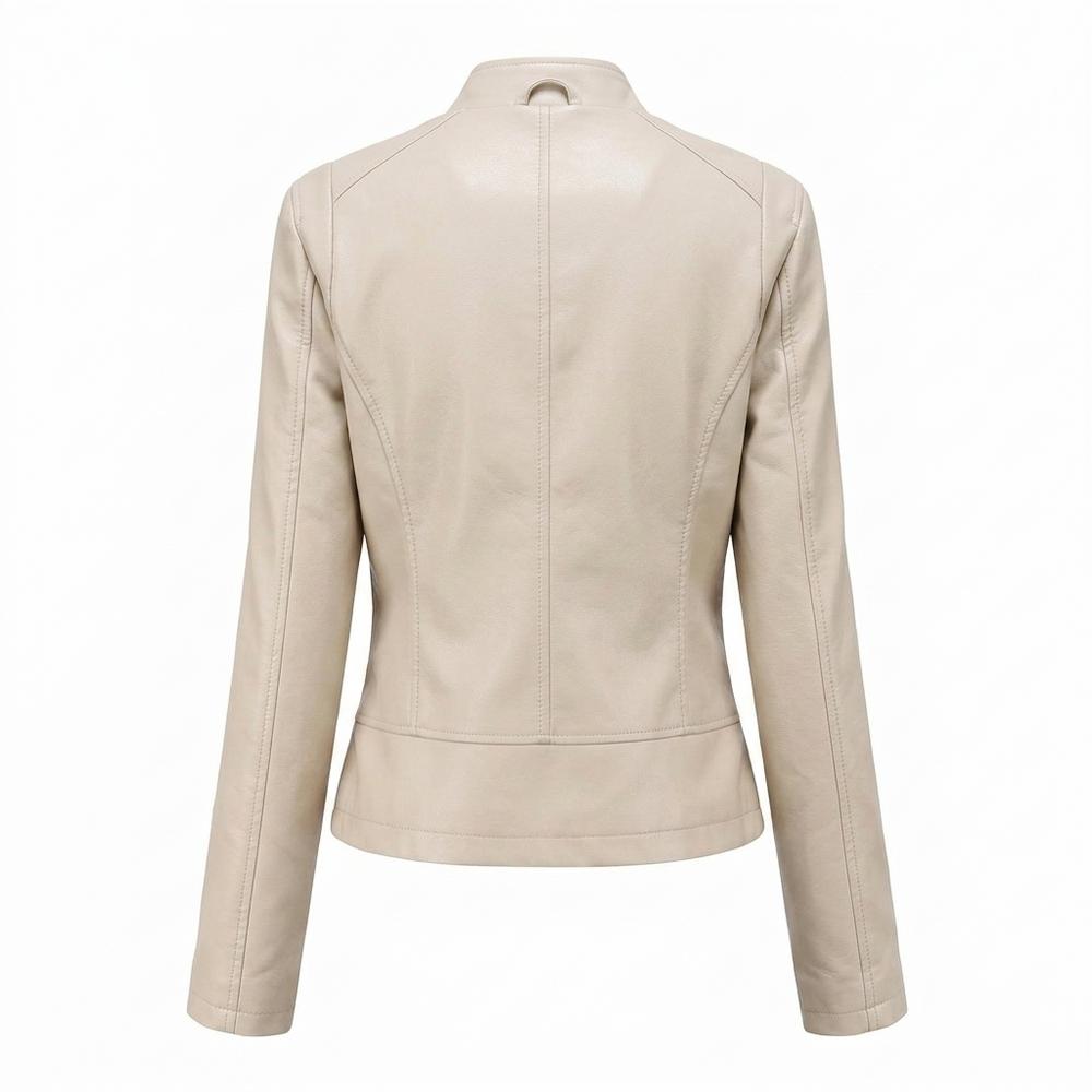 Nobleman Code - Dugem | Nietenbesetzt Asymmetrisch Lederjacke Damen