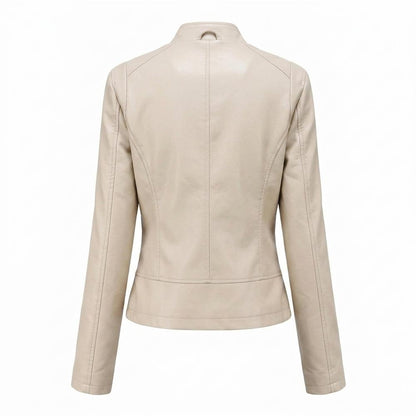 Nobleman Code - Dugem | Nietenbesetzt Asymmetrisch Lederjacke Damen
