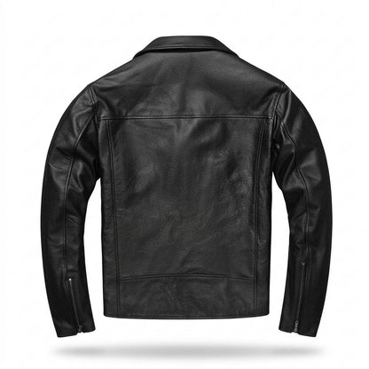 Gentleman Code - Delas | Asymmetrisch Gefüttert Lederjacke Herren