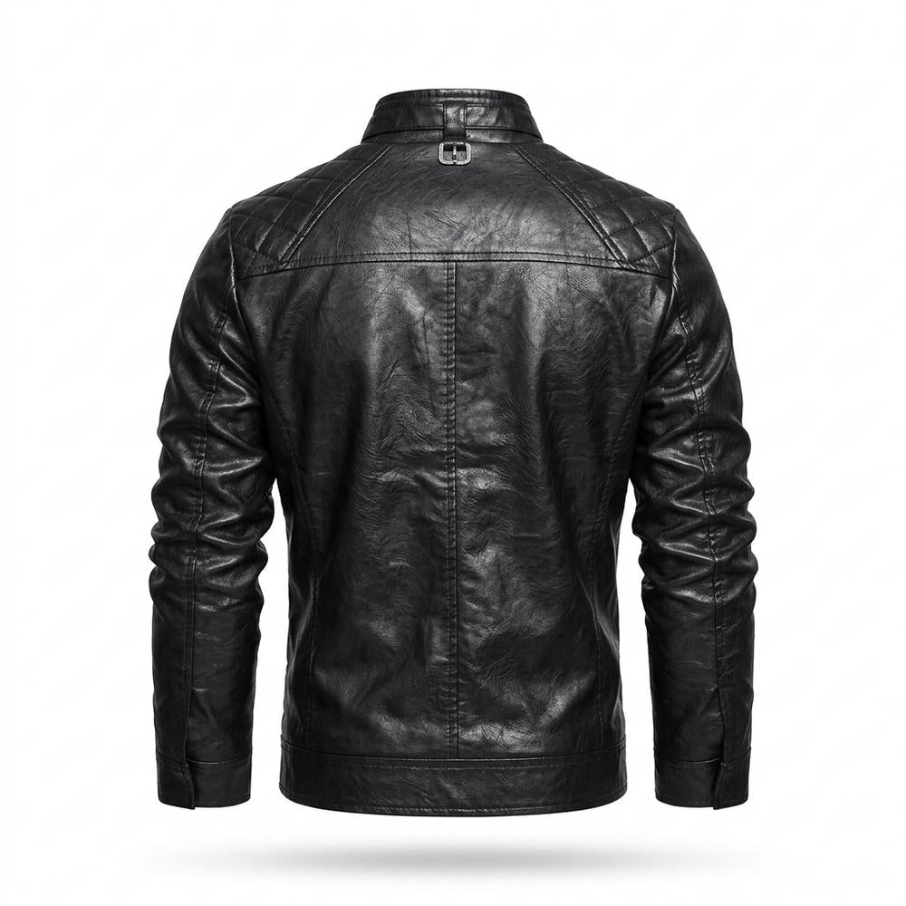 Gentleman Code - Yenil | Gesteppt Tailliert Lederjacke Herren