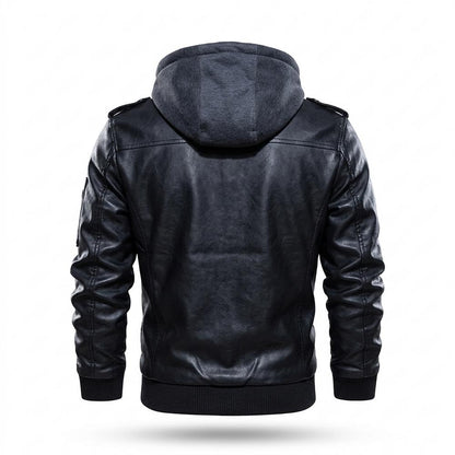 Gentleman Code - Movur | Gefüttert Mehrlagig Lederjacke Herren