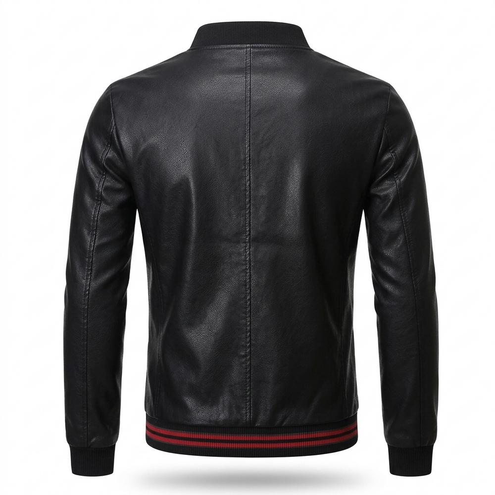 Gentleman Code - Milet | Figurbetont Gerippt Lederjacke Herren