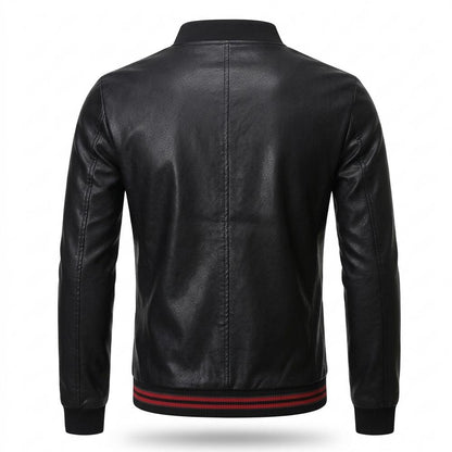 Gentleman Code - Milet | Figurbetont Gerippt Lederjacke Herren