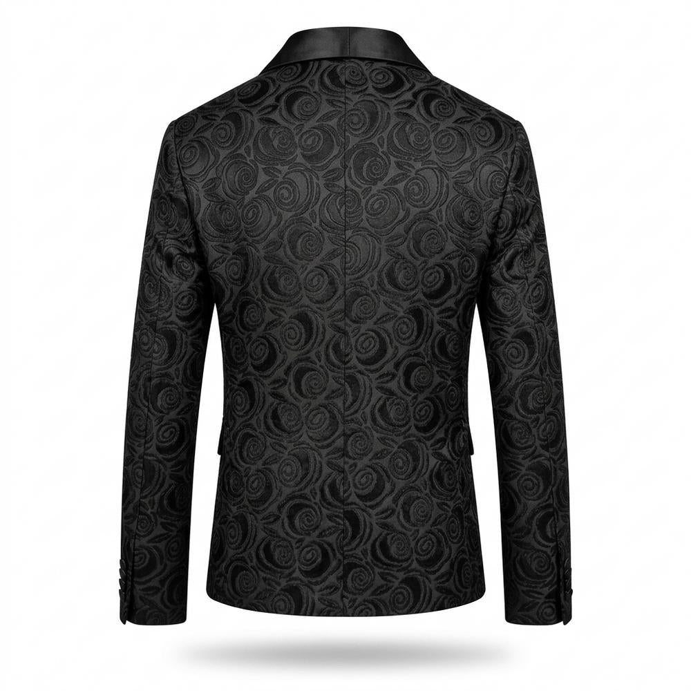 Nobleman Code - Ridas | Floral Schalkragen Anzug Herren