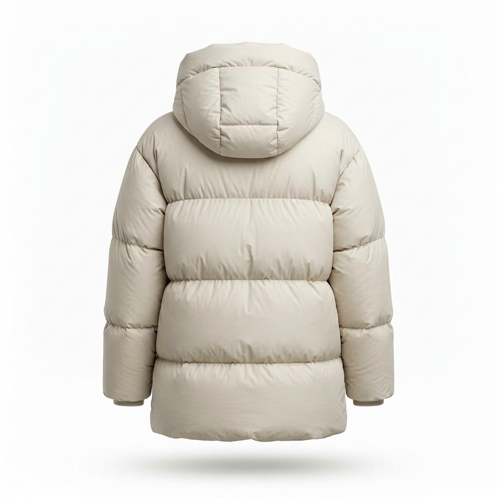 Nobleman Code - Vezur | Wattierter Knielanger Mantel Damen