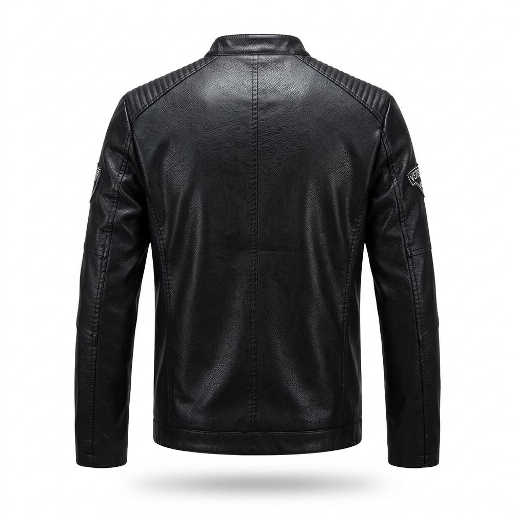 Gentleman Code - Nuhav | Gesteppte Taillierte Lederjacke Herren