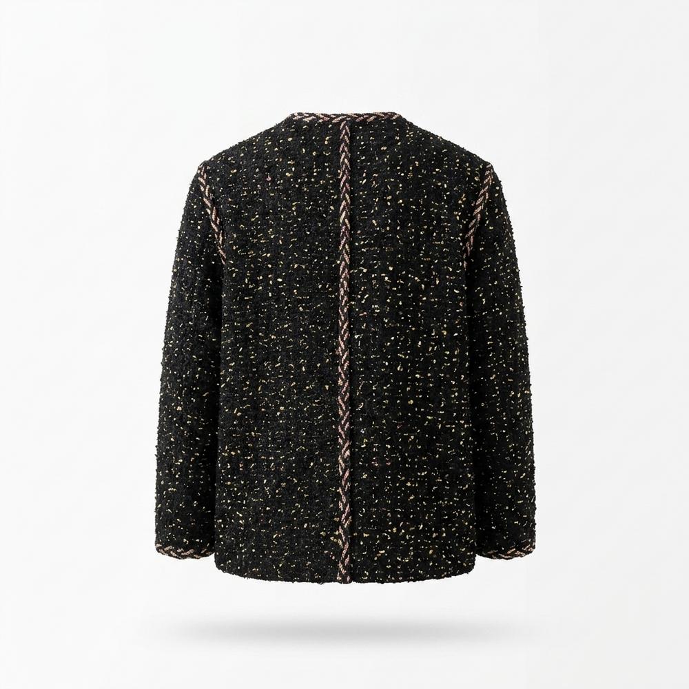 Gentleman Code - Netes | Strukturiert Kragenlos Jacke Damen