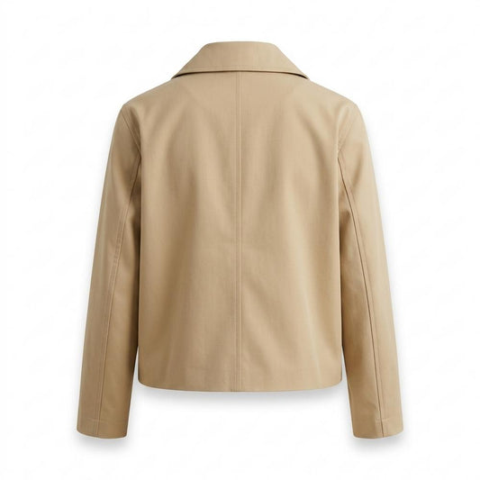 Gentleman Code - Cotit | Kurz Geschnittene Gabardine Jacke Damen