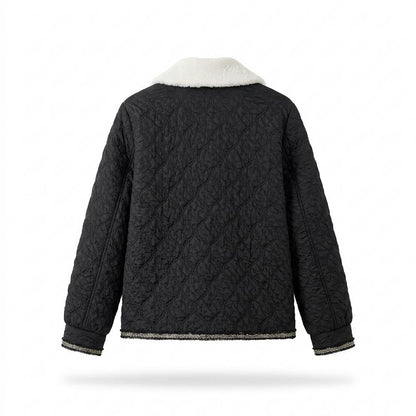 Nobleman Code - Renuv | Gesteppte Strukturierte Jacke Damen