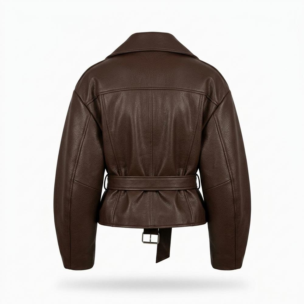 Nobleman Code - Nozan | Asymmetrische Gegürtete Jacke Damen