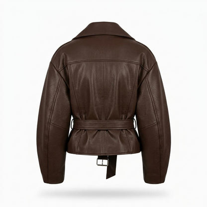 Nobleman Code - Nozan | Asymmetrische Gegürtete Jacke Damen