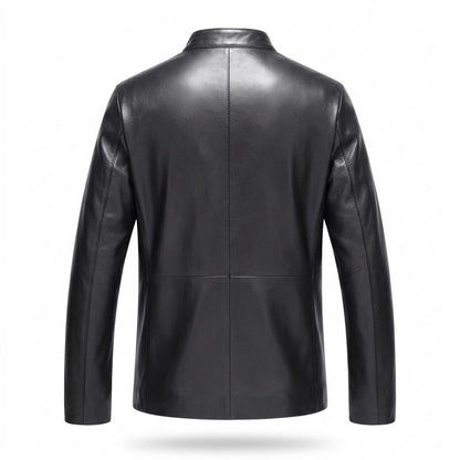 Gentleman Code - Zikir | Gefüttert Hochgeschlossen Lederjacke Herren