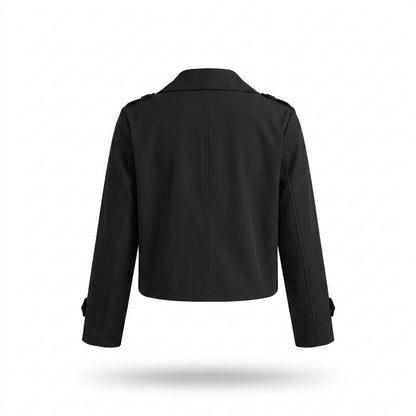 Nobleman Code - Remot | Doppelreihige Kurzgeschnittene Jacke Damen