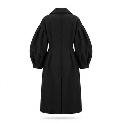 Gentleman Code - Yelid | Tailliert Voluminös Mantel Damen