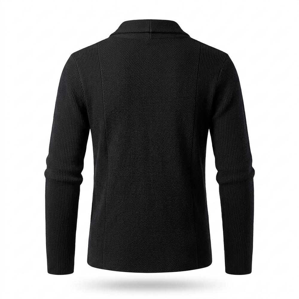 Gentleman Code - Cuhev | Strukturiert Tailliert Cardigan Herren