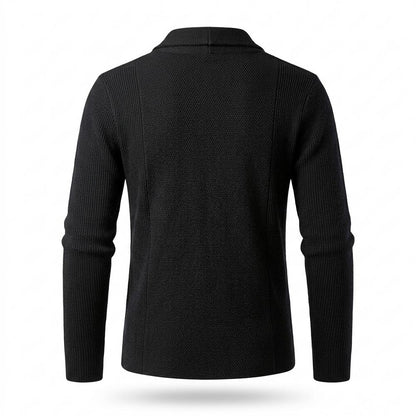 Gentleman Code - Cuhev | Strukturiert Tailliert Cardigan Herren