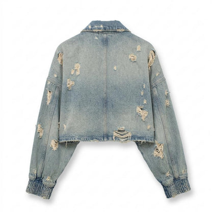 Gentleman Code - Ratav | Zerrissene Kurzgeschnittene Jacke Unisex