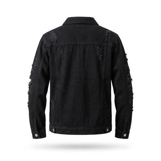 Nobleman Code - Lyven | Zerrissen Geknöpft Jacke Herren