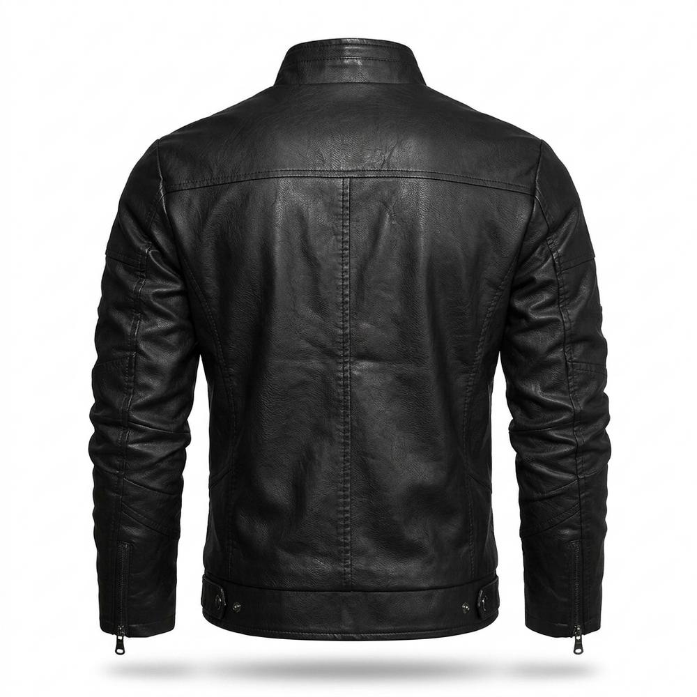 Gentleman Code - Kuted | Gefüttert Tailliert Lederjacke Herren