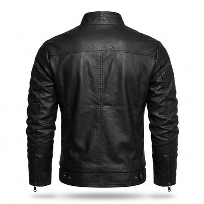 Gentleman Code - Kuted | Gefüttert Tailliert Lederjacke Herren