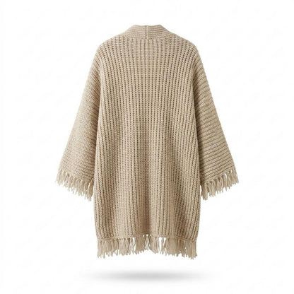Nobleman Code - Augol | Langgeschnittener Grobstrick Cardigan Damen