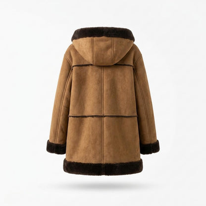 Nobleman Code - Zosel | Gefütterter Veloursartiger Mantel Damen