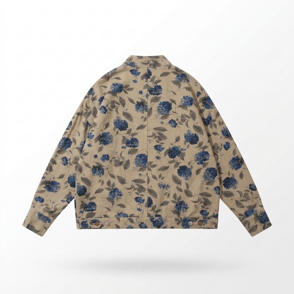 Gentleman Code - Cimun | Geblümt Geknöpft Jacke Unisex