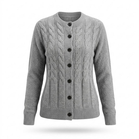 Gentleman Code - Milol | Taillierter Gestrickter Cardigan Damen