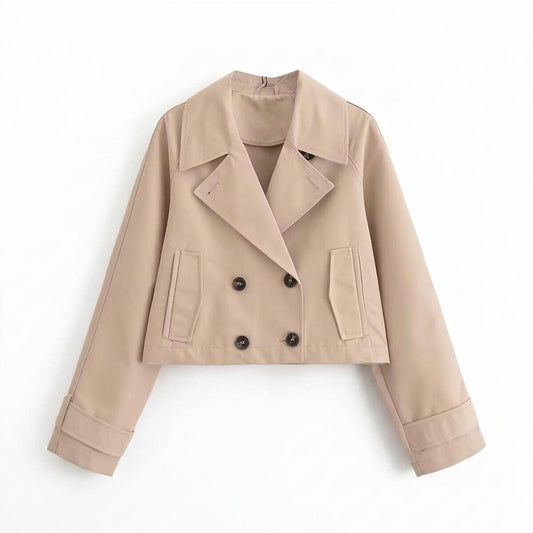 Nobleman Code - Zigak | Doppelreihige Kurze Jacke Damen