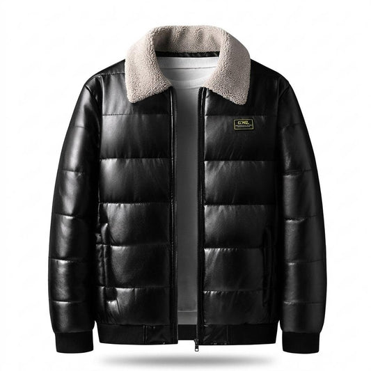 Nobleman Code - Runul | Gesteppt Gefüttert Lederjacke Herren