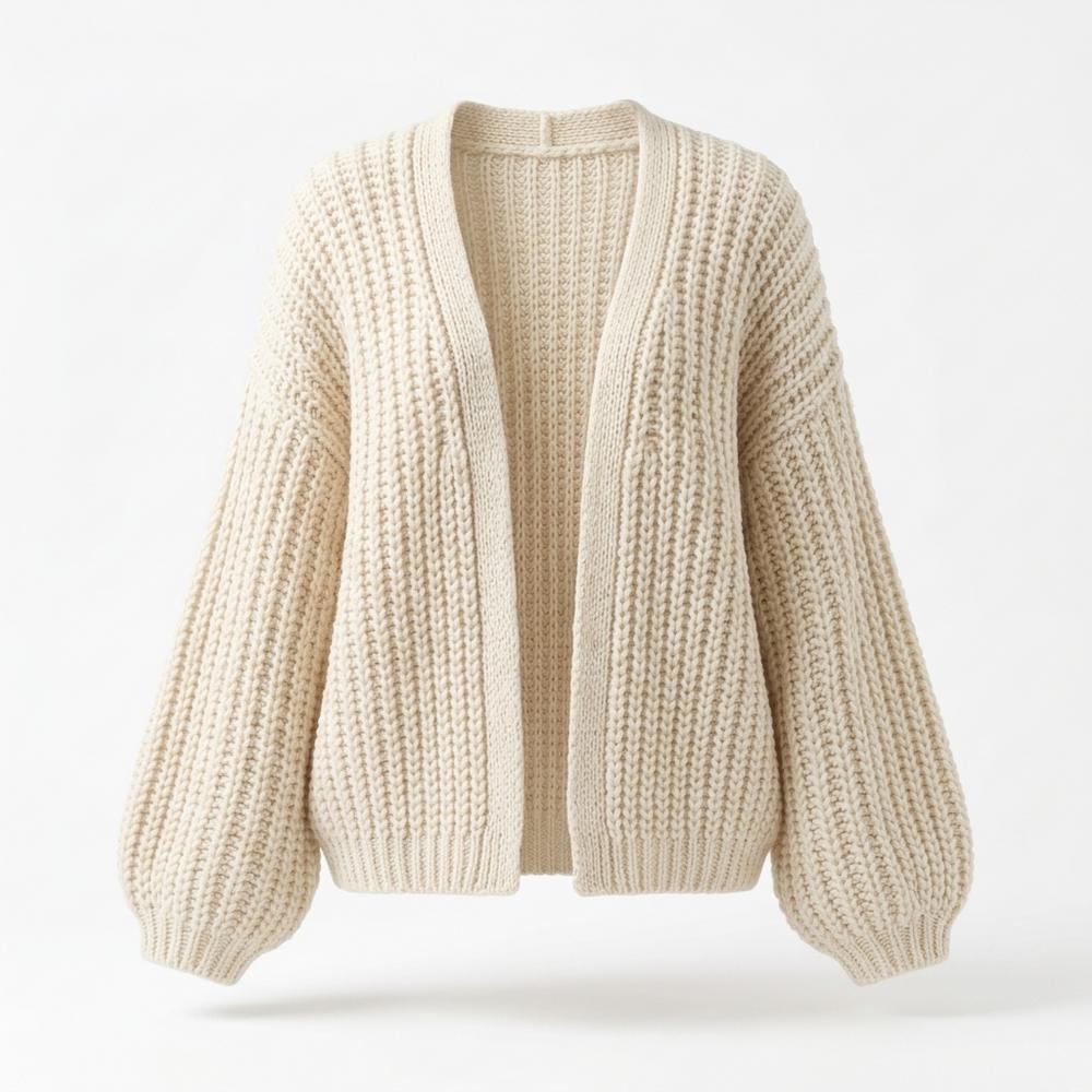 Nobleman Code - Yotot | Grob Gestrickte Strickjacke Damen