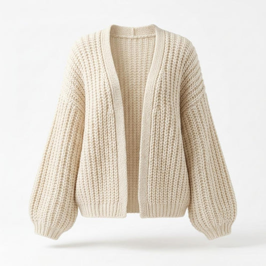 Nobleman Code - Yotot | Grob Gestrickte Strickjacke Damen
