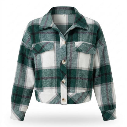 Gentleman Code - Vidak | Kariert Langärmlig Jacke Damen