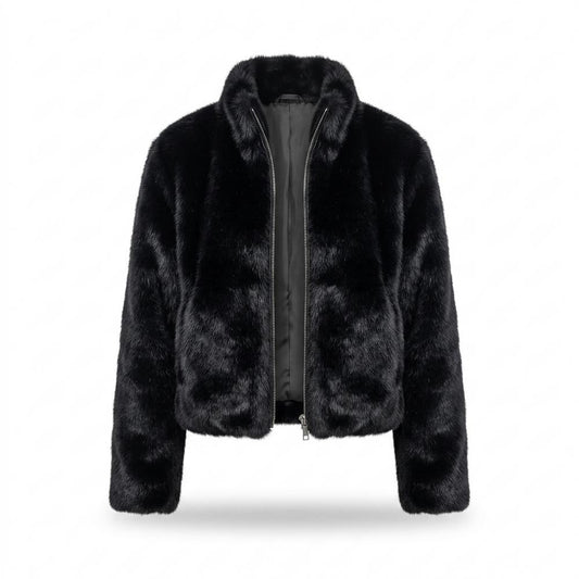 Nobleman Code - Ridod | Gefütterte Plüschige Jacke Damen