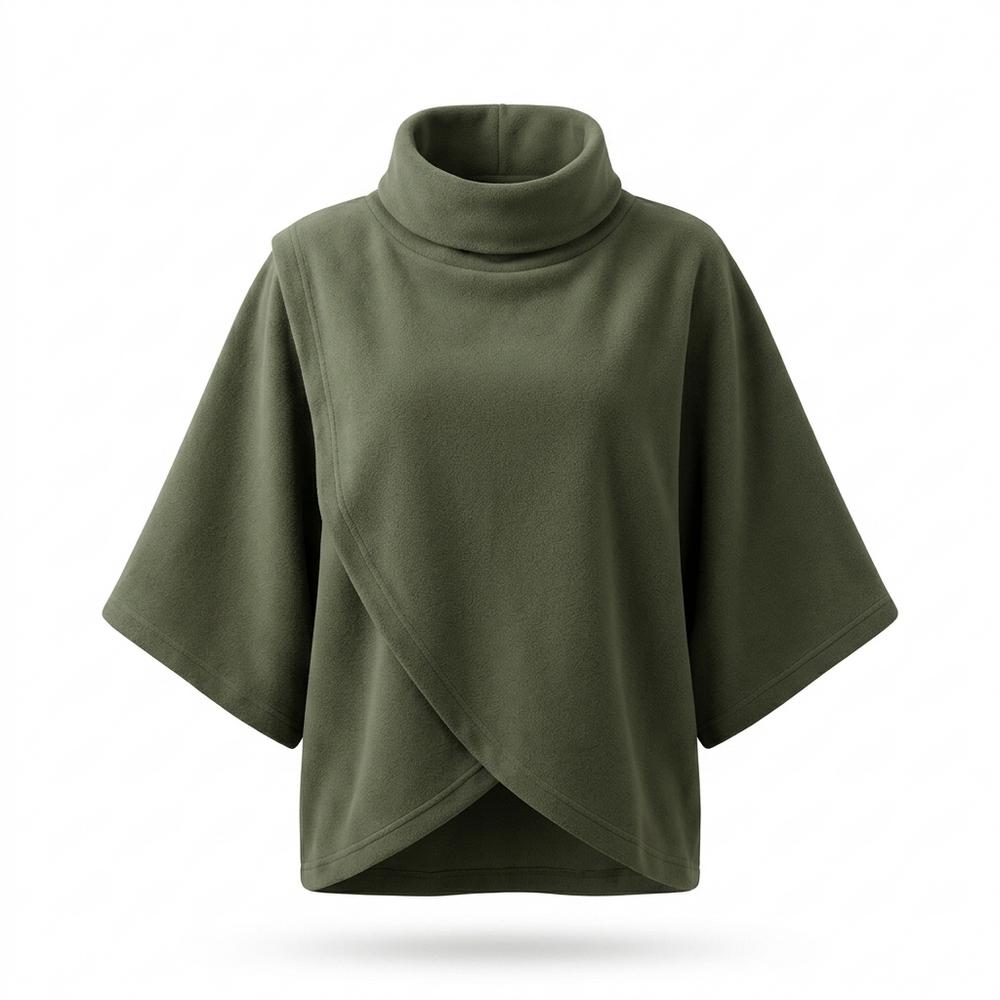 Nobleman Code - Vavol | Hochgeschlossener Asymmetrischer Pullover Damen