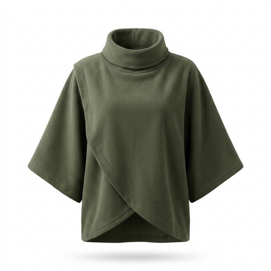 Nobleman Code - Vavol | Hochgeschlossener Asymmetrischer Pullover Damen