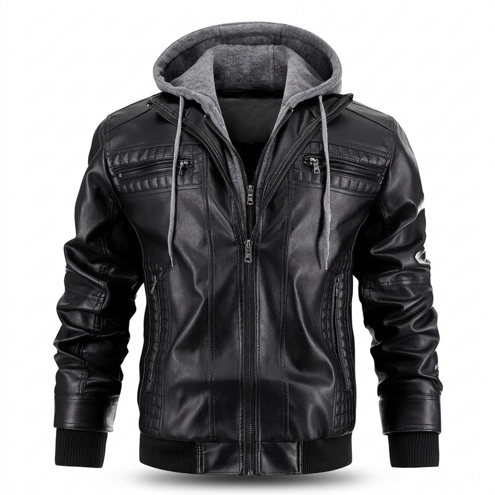 Nobleman Code - Tovar | Gefütterte Gesteppte Lederjacke Herren