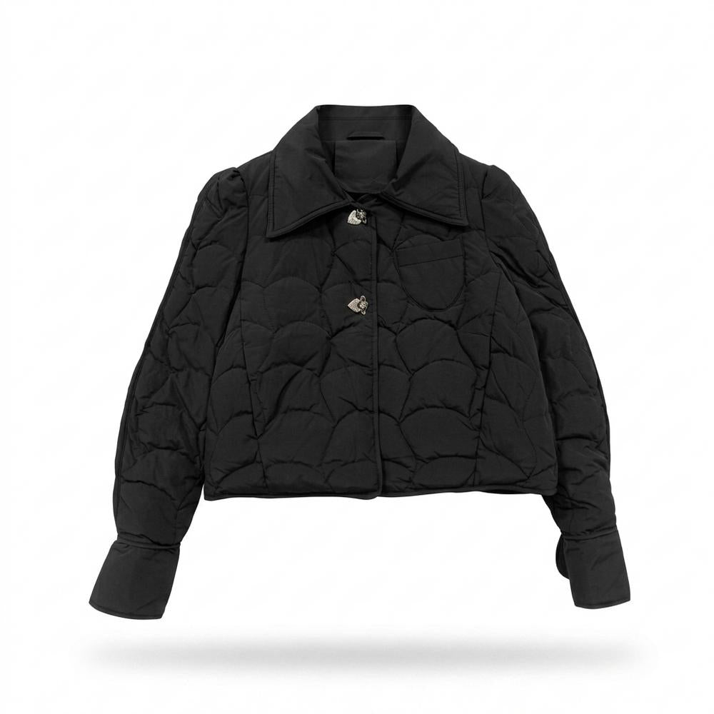 Gentleman Code - Dogam | Gesteppt Geknöpft Jacke Damen