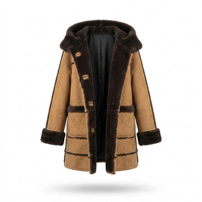 Nobleman Code - Zosel | Gefütterter Veloursartiger Mantel Damen