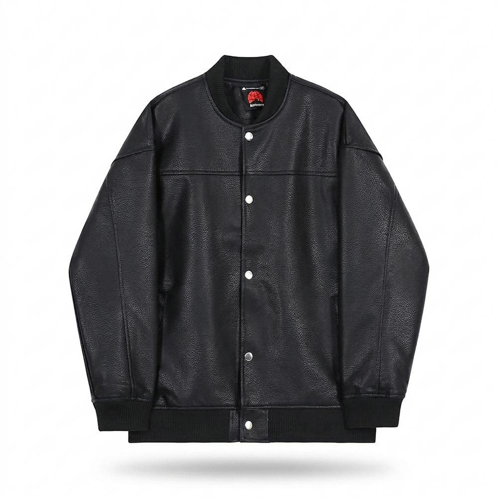 Gentleman Code - Donit | Geknöpft Gerippt Lederjacke Unisex