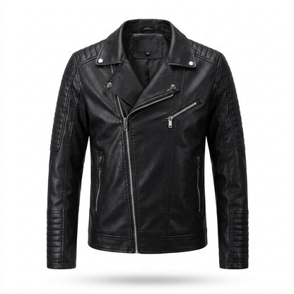 Gentleman Code - Kapas | Gesteppte Taillierte Lederjacke Herren